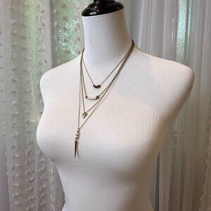 4 Tier Tribal Charm Necklace